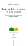 écrits sur Huysmans et le naturalisme